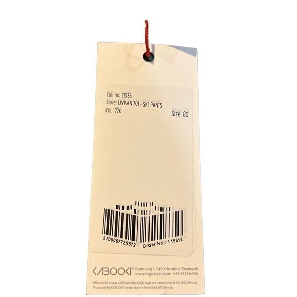 LEGO Wear Kid's Ski & Snow Pants Size 80 (12 TO 18 MONTHS) GREEN/BLUE - Picture 6 of 7